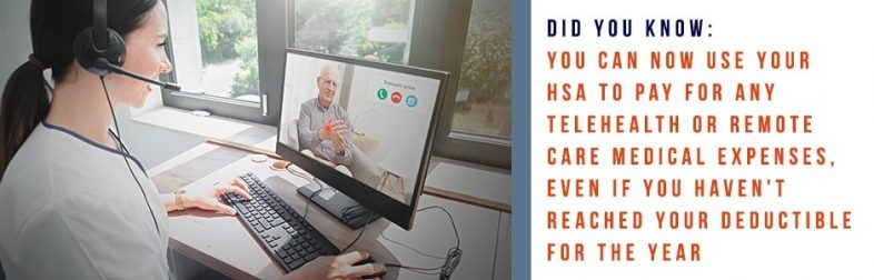 use your HSA for telehealth remote expenses